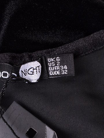 Rochie de catifea damă, 32 Boohoo - detaliu produs