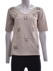 Comma - Bluză cu mânecă scurtă, 40