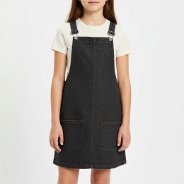 Denim Co - Bársony lány ruha, 158 (12-13 év)