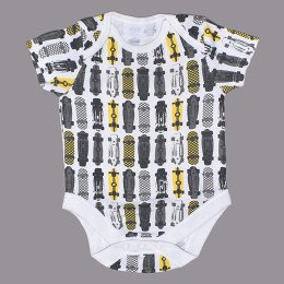 F&F - Rövid ujjú fiú body, 62 (0-3 hónap)