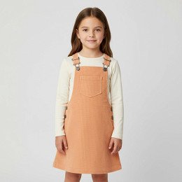 F&F - Rochie de catifea fete, 128 (7-8 ani)