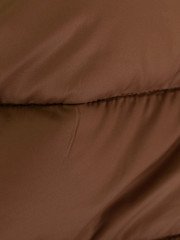Geographical Norway - Jachetă de iarnă pentru damă maro cu glugă matlasată, M
