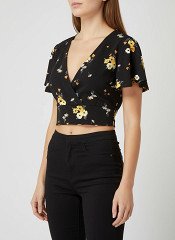 H&M - Rövid ujjú blúz, L