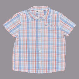 H&M - Rövid ujjú fiú ing, 122 (6-7 év)