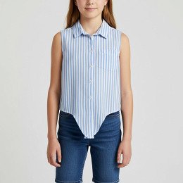 H&M - Ujjatlan lány ing, 146 (10-11 év)