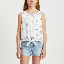 H&M - Ujjatlan lány ing, 152 (11-12 év)