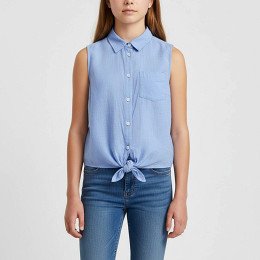 H&M - Rövid derekú lány ing, 146 (10-11 év)