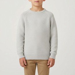 H&M - Kötött fiú pulóver, 98 (2-3 év)