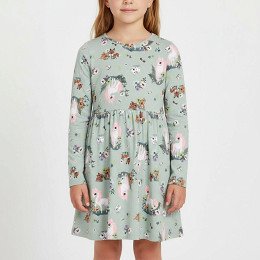 H&M - Hosszú ujjú lány ruha, 134 (8-9 év)