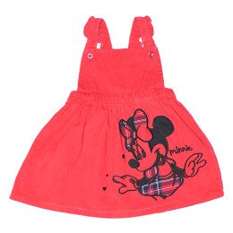 Minnie Mouse - Rochie de catifea fete, 74 (6-9 luni)