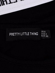 PrettyLittleThing - Tricou scurt damă, 36