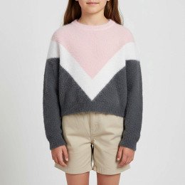 Primark essentials - Kötött lány pulóver, 134 (8-9 év)