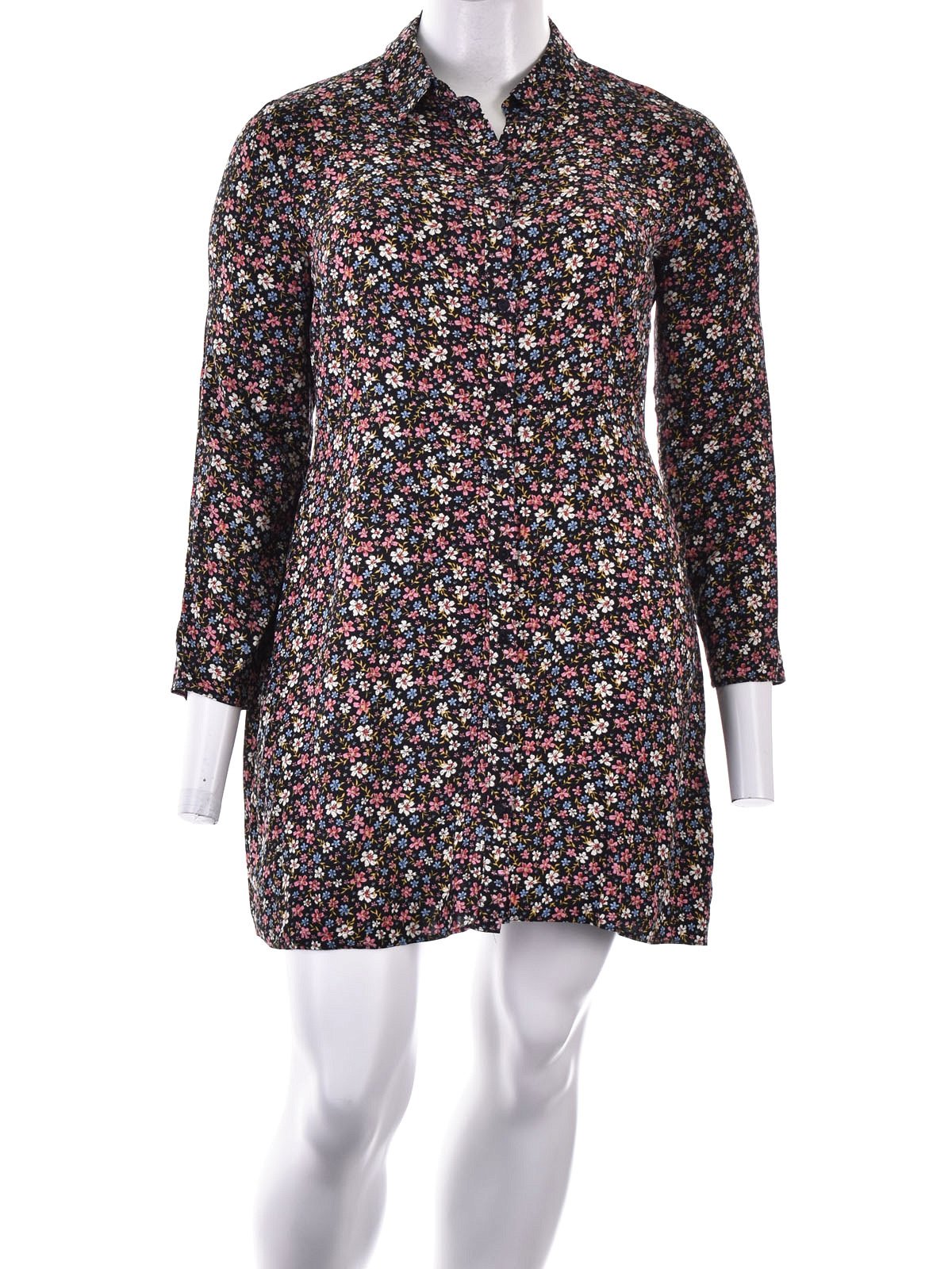 T-shirt Fille Primark 4-5 Ans – Floral Multicolore, Col Rond, Manches Courtes