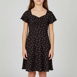 Primark essentials - Rövid ujjú lány ruha, 134 (8-9 év)
