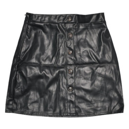 Shein - Fustă din imitație piele copii, 134 (8-9 ani)